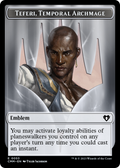 Teferi, Temporal Archmage Emblem (TCMM-053) - Commander Masters Tokens