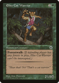 Elite Cat Warrior (Flavor Text) (POR-) - Portal