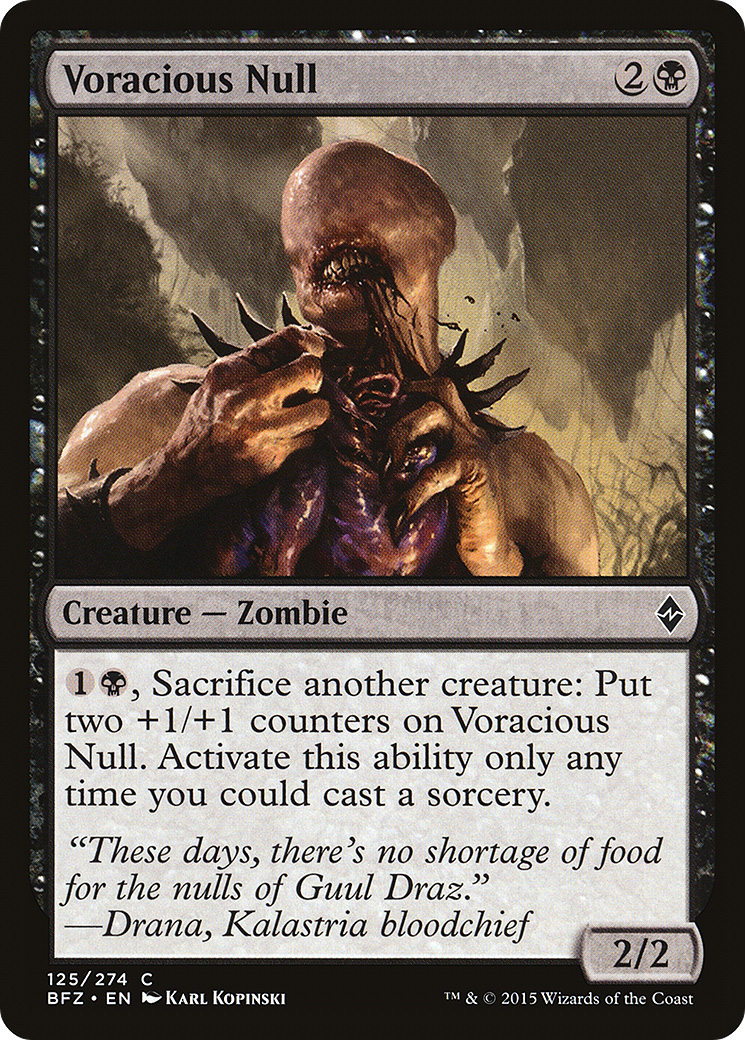 Voracious Null (BFZ-125) - Battle for Zendikar