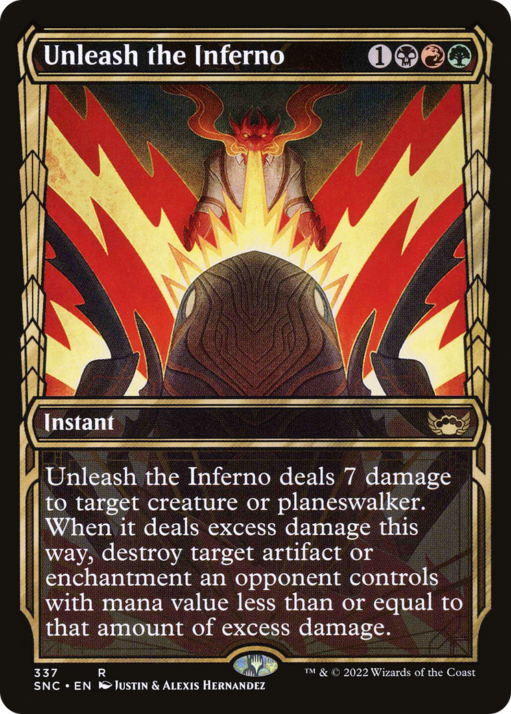 Unleash the Inferno (Showcase) (SNC-337) - Streets of New Capenna: (Showcase)
