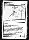 Witty Demon (No PW Symbol) (CMB1-050) - Mystery Booster Playtest Cards 2021