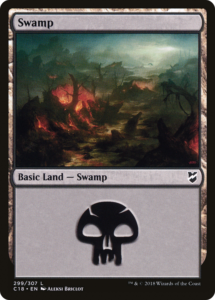 Swamp (299) (C18-299) - Commander 2018