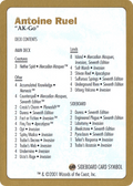 2001 Antoine Ruel Decklist Card (WCD-) - World Championship Decks 2001