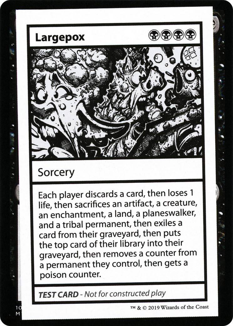Largepox (No PW Symbol) (CMB1-) - Mystery Booster Playtest Cards 2021