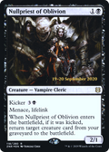 Nullpriest of Oblivion (PRE-118) - Zendikar Rising Promos Foil