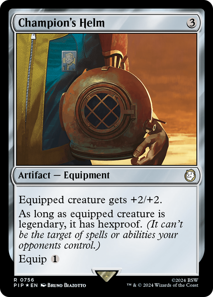 Champion's Helm (Surge Foil) (PIP-756) - Fallout Foil