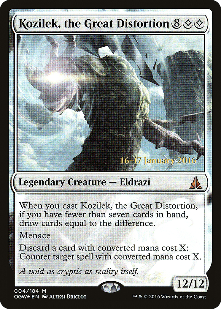 Kozilek, the Great Distortion (PRE-04S) - Oath of the Gatewatch Promos Foil