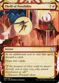 Thrill of Possibility (STA-046) - Strixhaven Mystical Archive: (Showcase) (Borderless) Etched Foil