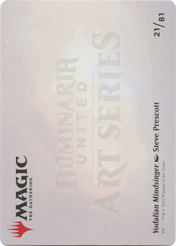 Vodalian Mindsinger // Vodalian Mindsinger (ADMU-021) - Dominaria United Art Series (Borderless) Foil
