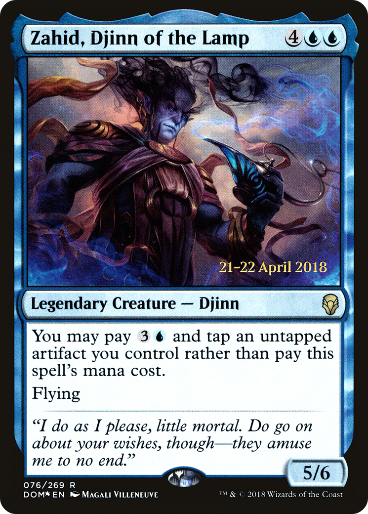 Zahid, Djinn of the Lamp (PRE-076) - Dominaria Promos Foil