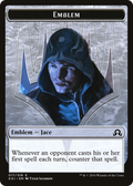 Emblem - Jace, Unraveler of Secrets (SOI-017) - Shadows over Innistrad Tokens