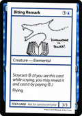 Biting Remark (No PW Symbol) (CMB1-) - Mystery Booster Playtest Cards 2021