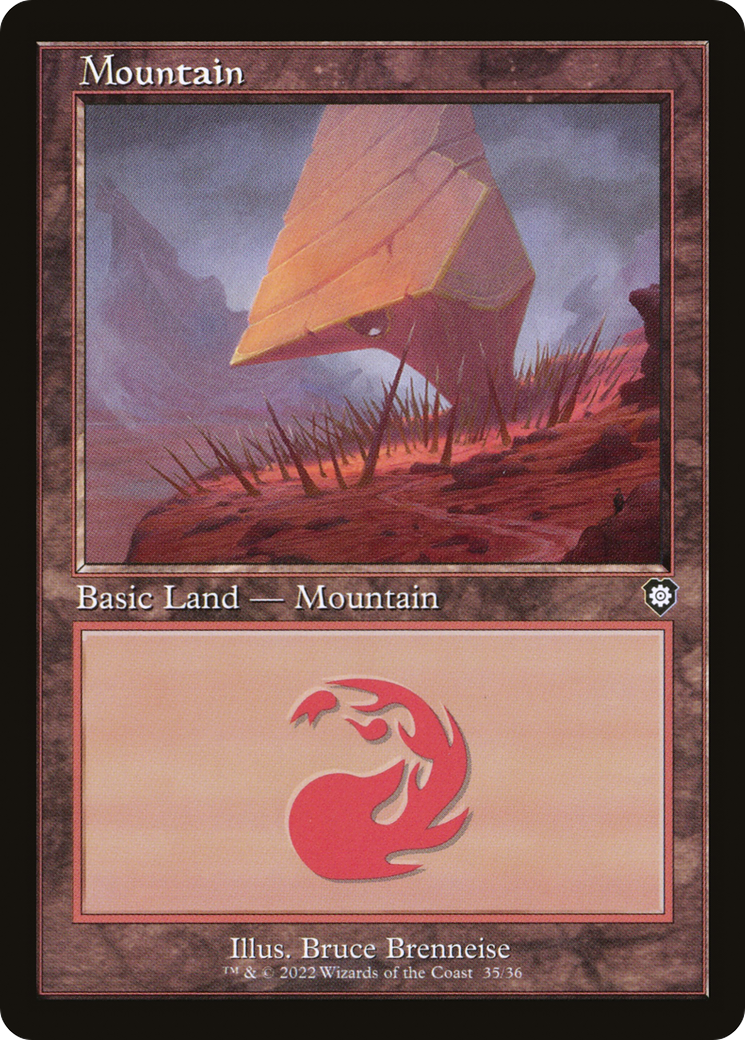 Mountain (35) (Retro Frame) (BRC-035) - The Brothers' War Commander