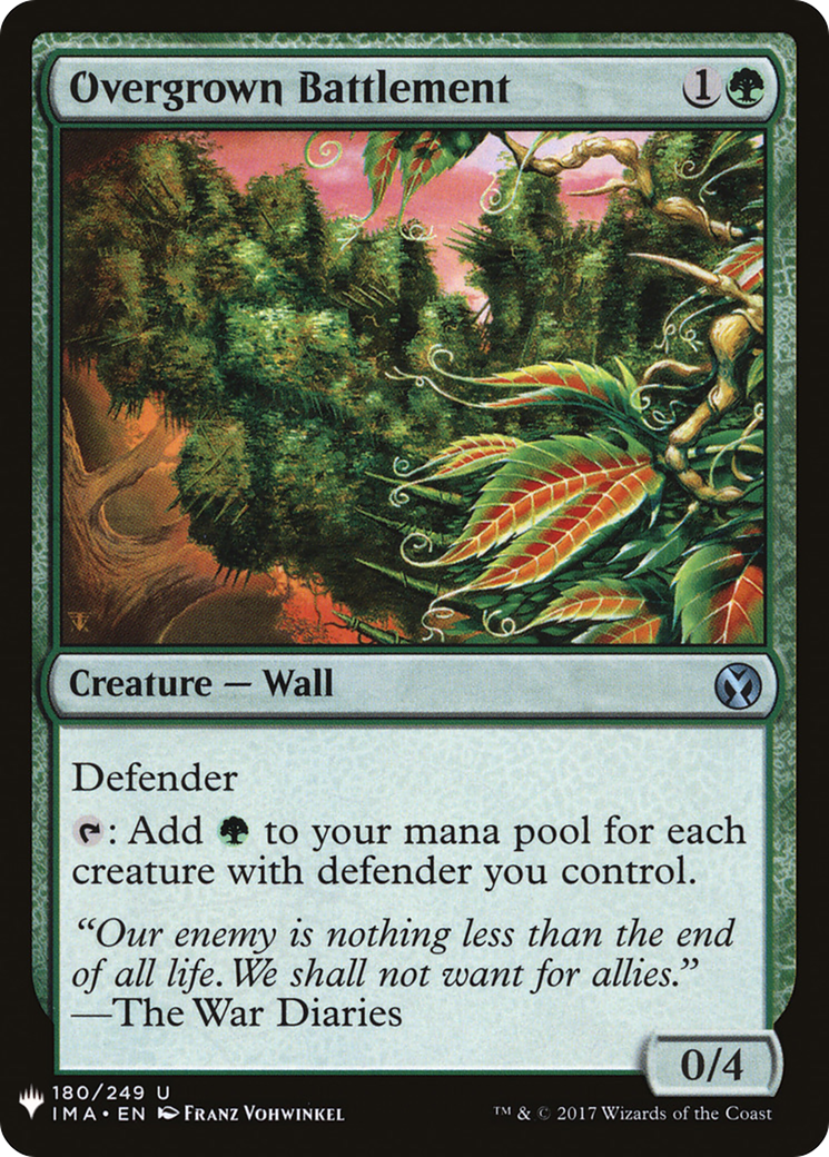 Overgrown Battlement (LIST-180) - The List