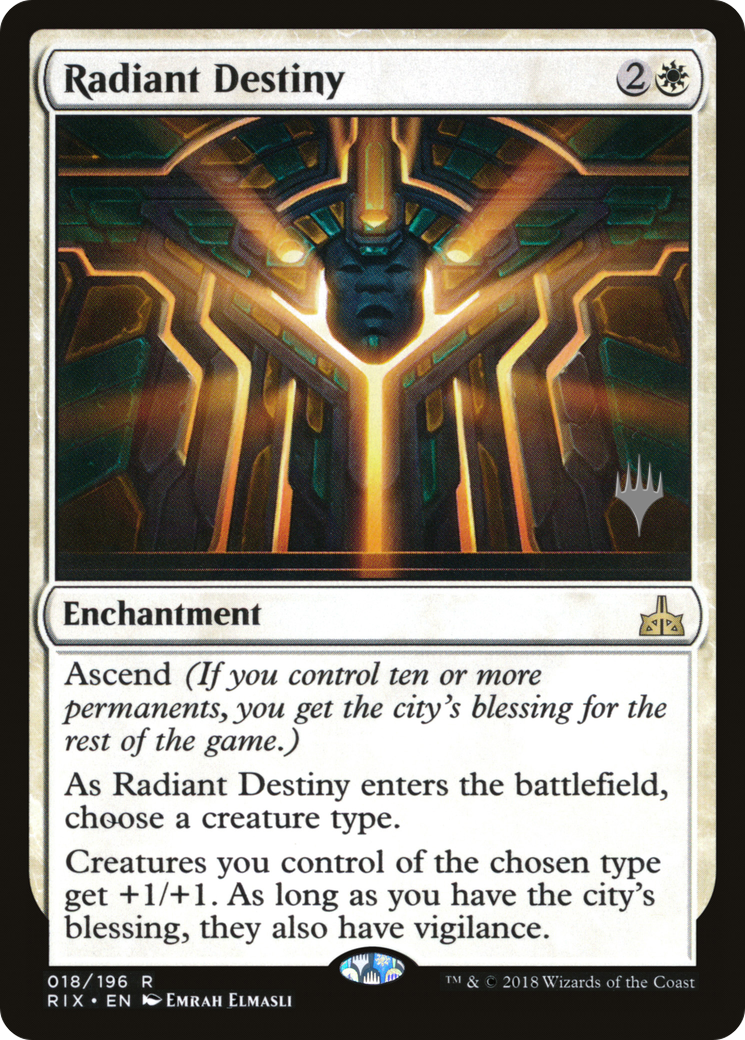 Radiant Destiny (PPM20-18P) - Rivals of Ixalan Promos Foil