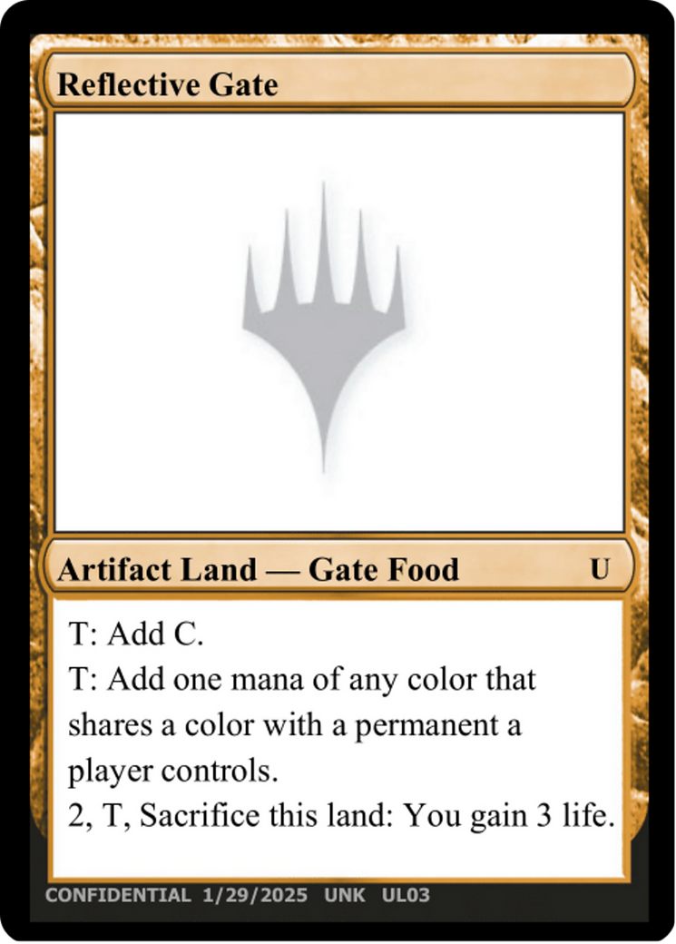 Reflective Gate (-) - Un-Known Event Playtest Cards