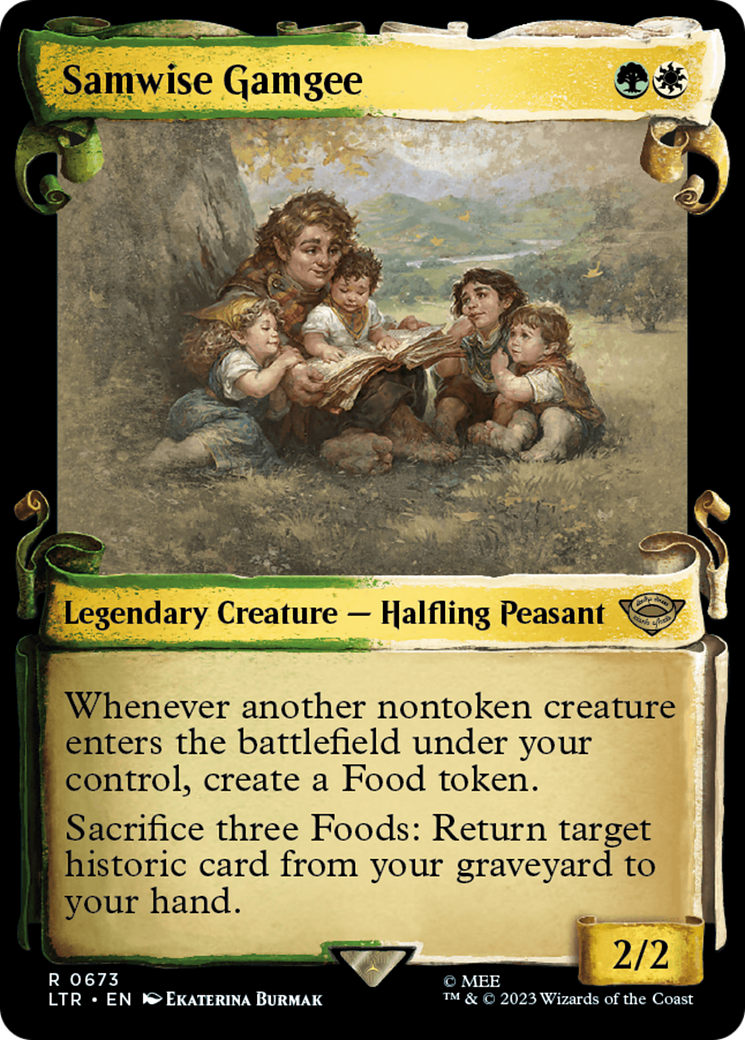 Samwise Gamgee (Showcase Scrolls) (LTR-673) - The Lord of the Rings: Tales of Middle-earth: (Showcase) Foil