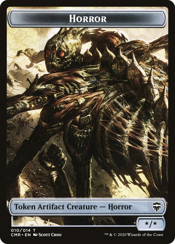 Horror Token (CMR-010) - Commander Legends Tokens Foil