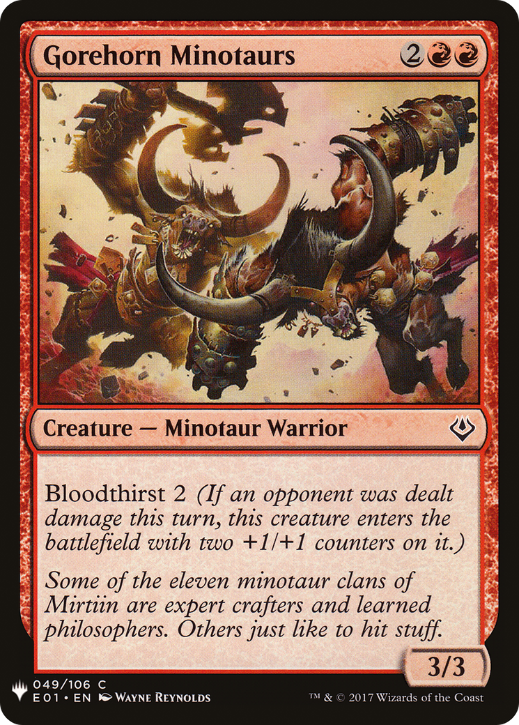 Gorehorn Minotaurs (LIST-049) - The List