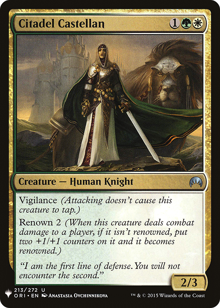 Citadel Castellan (LIST-213) - The List