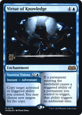 Virtue of Knowledge (PRE-076) - Wilds of Eldraine Promos Foil