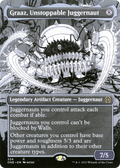 Graaz, Unstoppable Juggernaut (Borderless) (ONE-334) - Phyrexia: All Will Be One: (Showcase) Foil