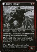 Fearful Villager (DBL-424) - Innistrad: Double Feature: (Double Faced Transform)