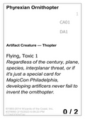 Phyrexian Ornithopter (UNK-CA01) - Unknown Event