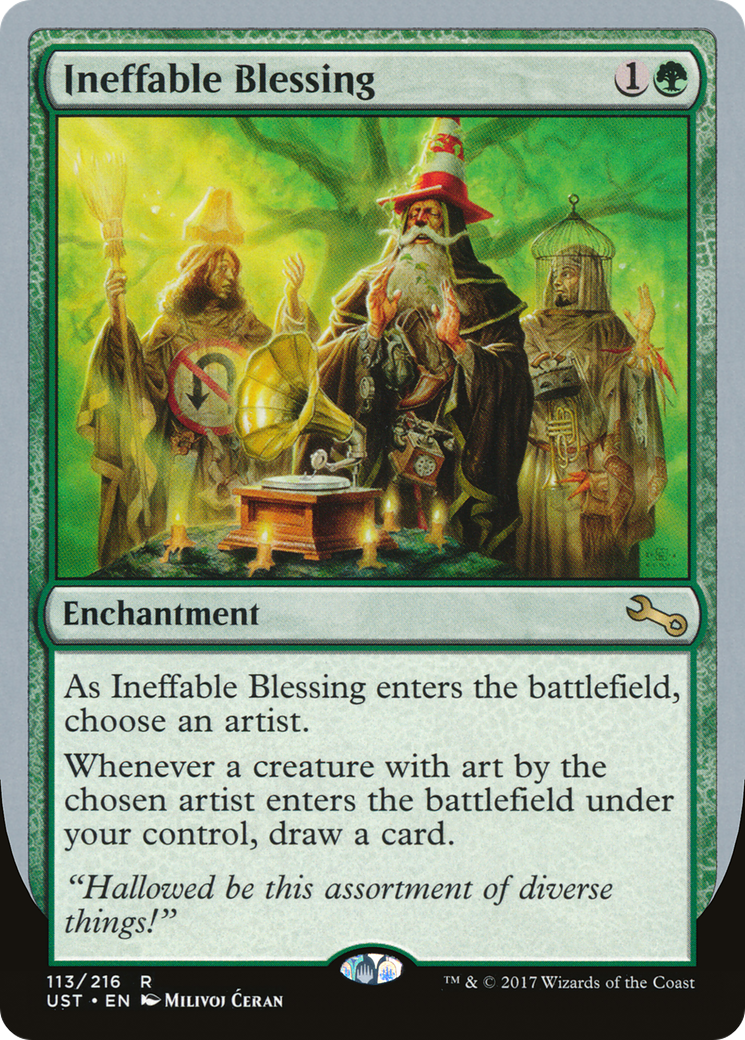 Ineffable Blessing (B) (UST-113) - Unstable Foil