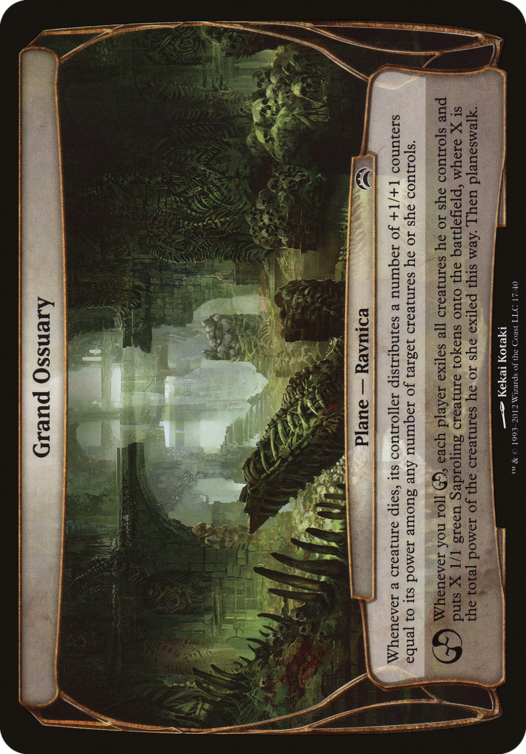 Grand Ossuary (Planechase 2012) (OVER-017) - Planechase 2012 Planes Foil