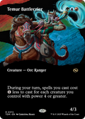 Temur Battlecrier (Borderless) (TDM-372) - Tarkir: Dragonstorm: (Showcase)