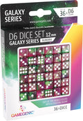 Dice: 36x D6: 12 mm: Galaxy Series: Aurora