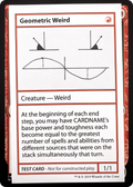 Geometric Weird (No PW Symbol) (CMB1-) - Mystery Booster Playtest Cards 2021