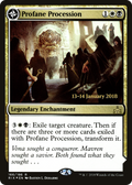 Profane Procession (PRE-166S) - Rivals of Ixalan Promos: (compasslanddfc) Foil