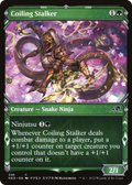 Coiling Stalker (Showcase) (NEO-346) - Kamigawa: Neon Dynasty: (Showcase)