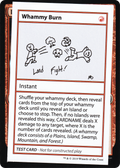 Whammy Burn (No PW Symbol) (CMB1-070) - Mystery Booster Playtest Cards 2021