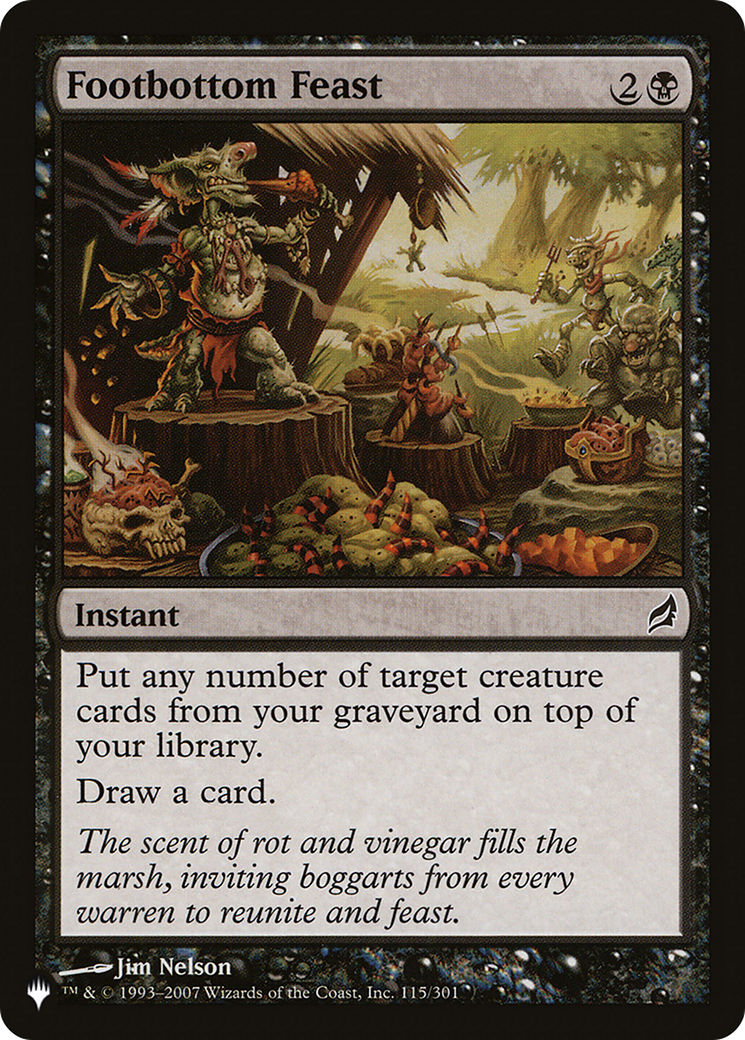 Footbottom Feast (LIST-115/301) - The List