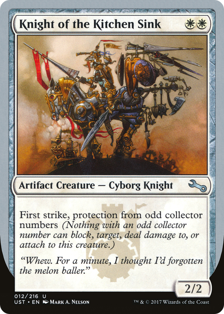 Knight of the Kitchen Sink (D) (UST-012) - Unstable Foil