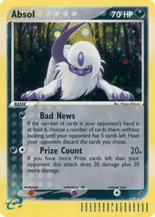 Absol  - Holofoil Dragon - Holo Rare