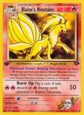 Blaine's Ninetales 021  - 1st Edition Gym Challenge - Rare