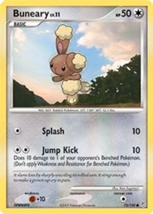 Buneary 073  - Reverse Holofoil Diamond and Pearl - Common