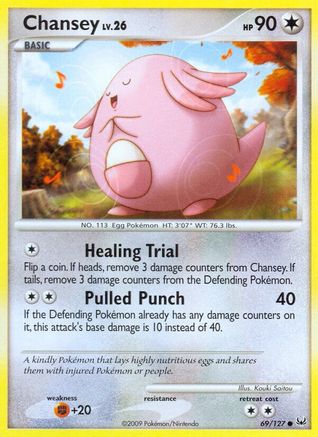 Chansey  - Reverse Holofoil Platinum - Common