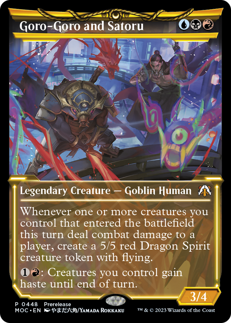 Goro-Goro and Satoru (Showcase) (PRE-448) - March of the Machine Commander: (Showcase)