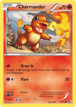 Charmander 017  Legendary Treasures - Common