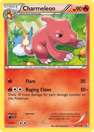 Charmeleon 018  Legendary Treasures - Uncommon