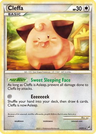 Cleffa  - Reverse Holofoil Call of Legends - Rare