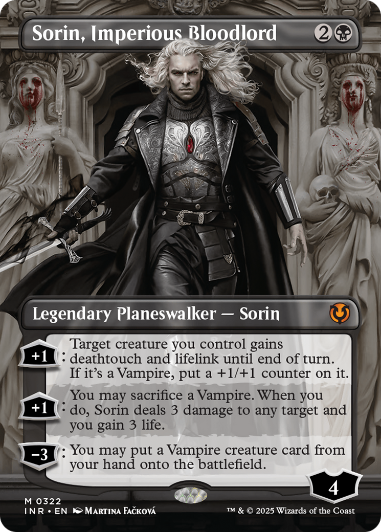 Sorin, Imperious Bloodlord (Borderless) (INR-322) - Innistrad Remastered