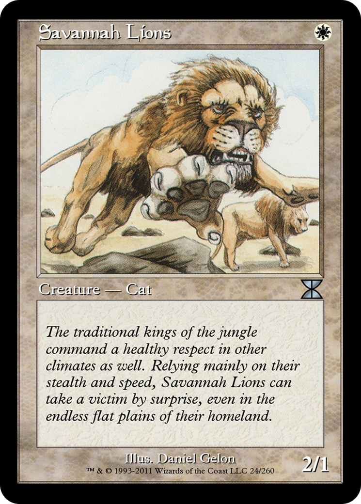 Savannah Lions (ME4-024) - Masters Edition IV Foil