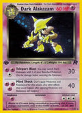 Dark Alakazam (1) (1) 001  - 1st Edition Holofoil Team Rocket - Holo Rare