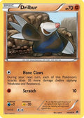 Drilbur (54)  - Reverse Holofoil Emerging Powers - Uncommon
